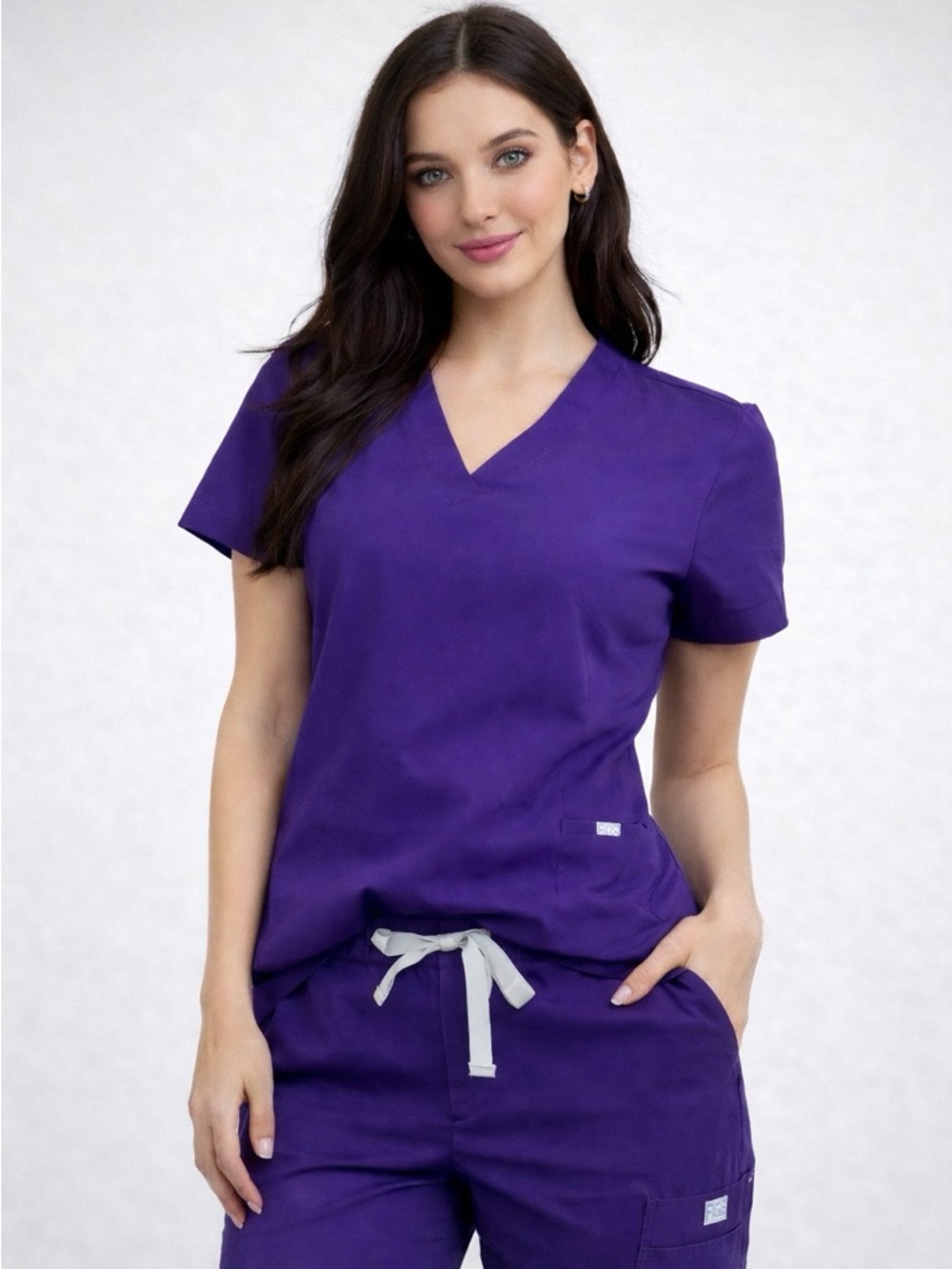 Figs Violet Purple Set Scrub top Scrub Pants S regular